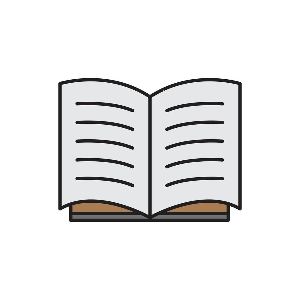 vector de libro para presentación de icono de símbolo de sitio web