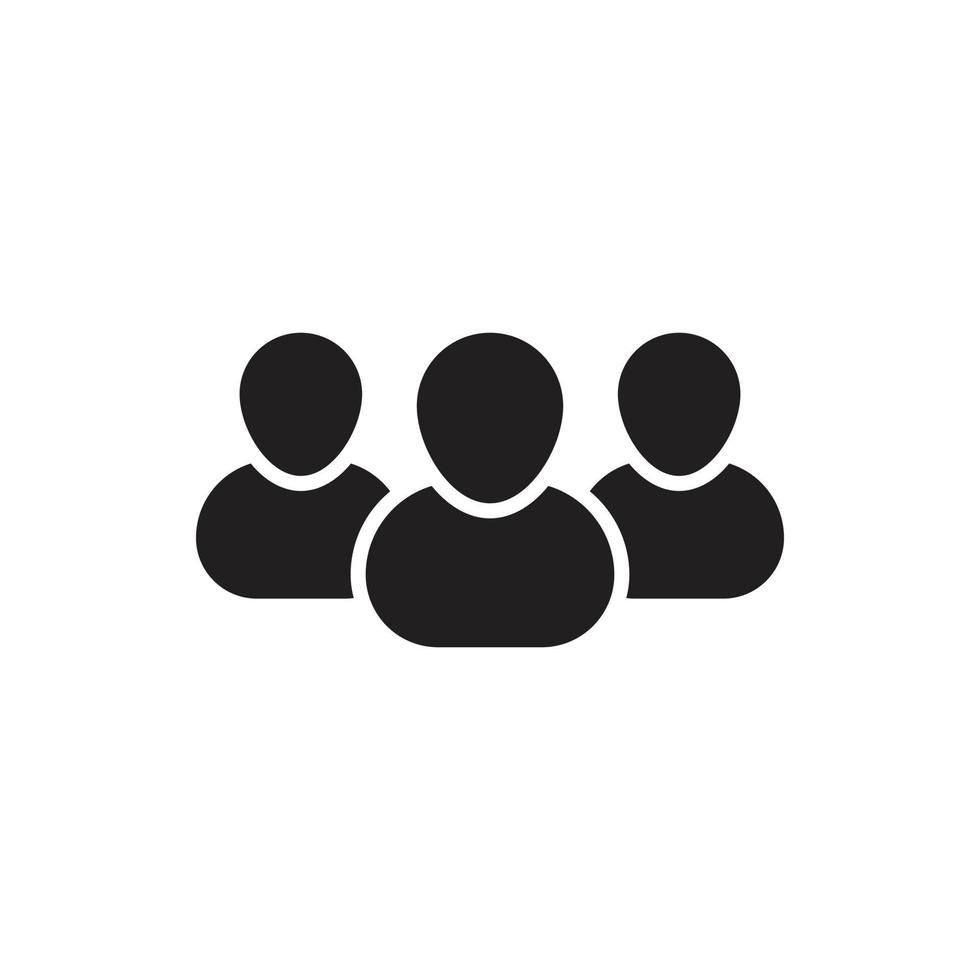 people icon vector for website symbol presentation