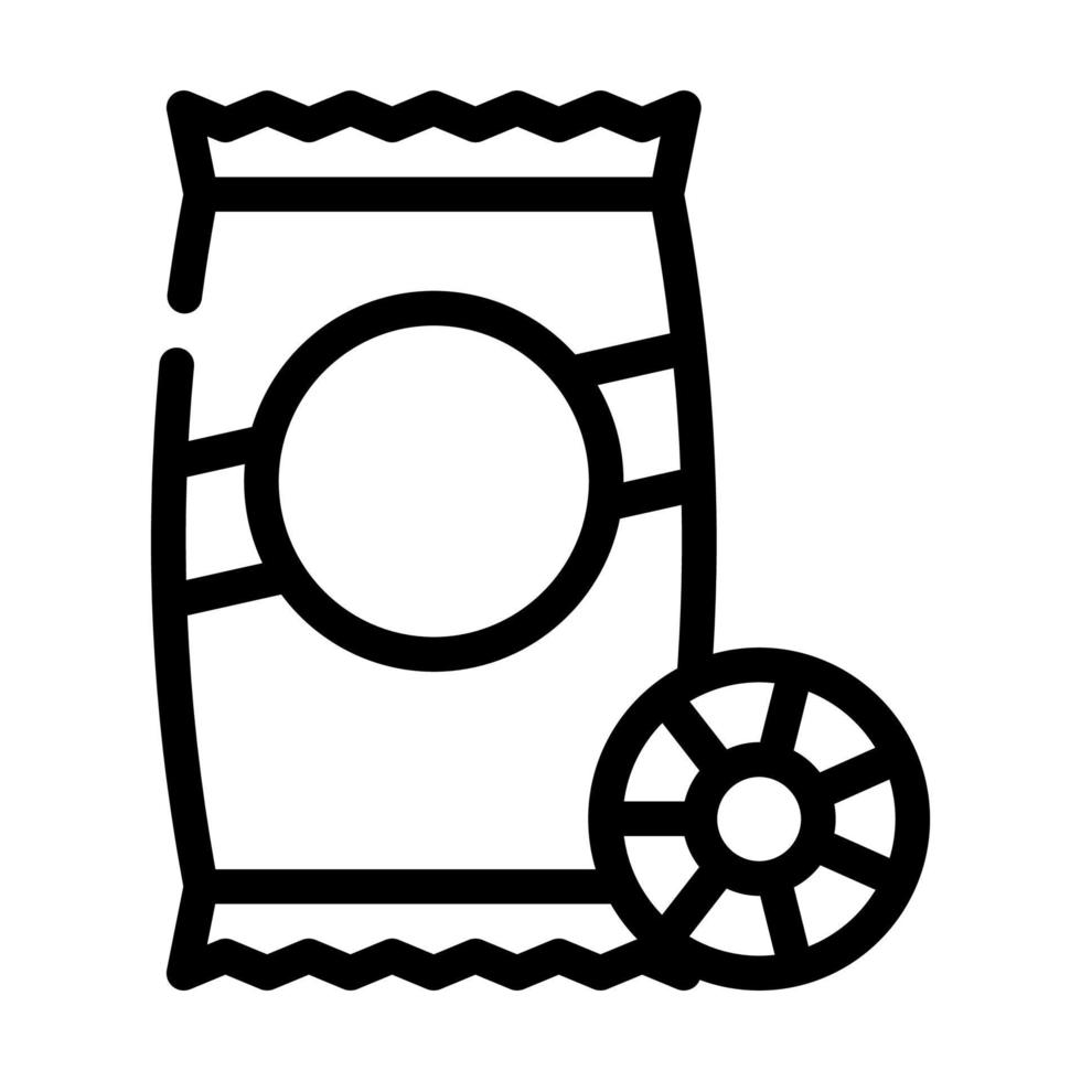 ruote pasta line icon vector illustration