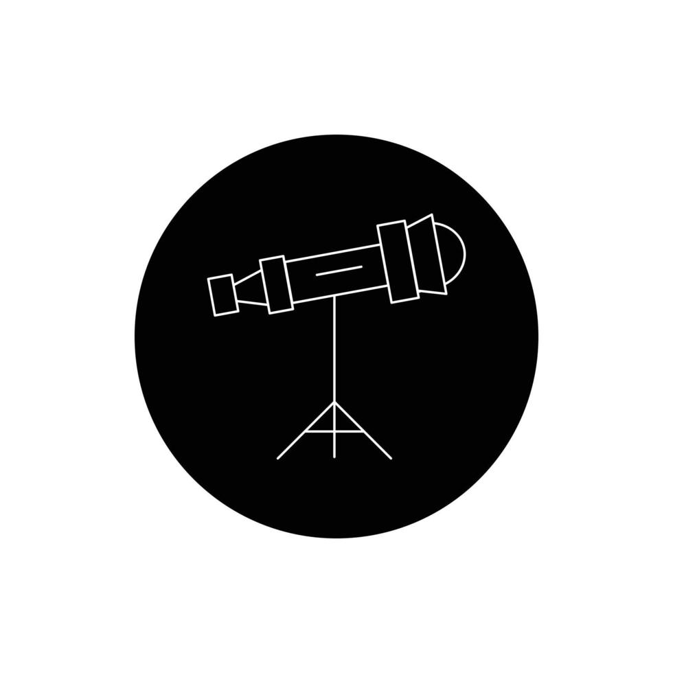 vector de telescopio para presentación de icono de símbolo de sitio web