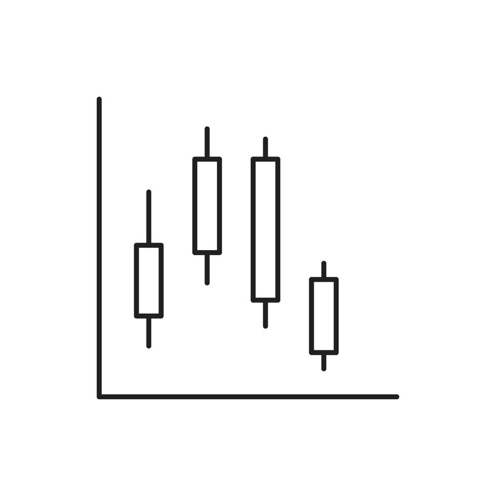 Graph vector for website symbol icon presentation