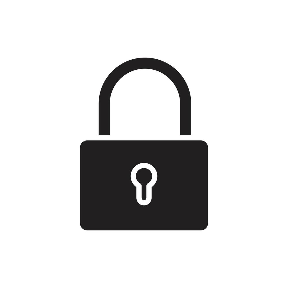 Lock vector for website symbol icon presentation