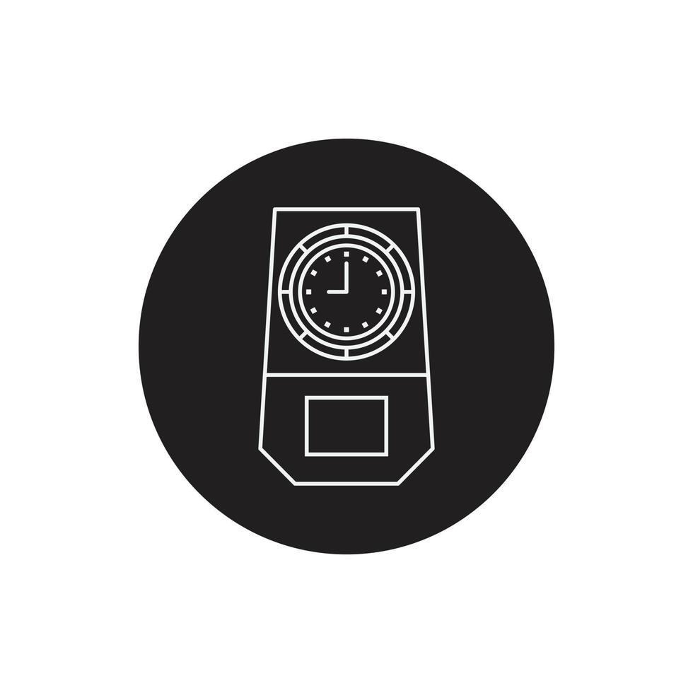 vector de reloj de tiempo para presentación de icono de símbolo de sitio web