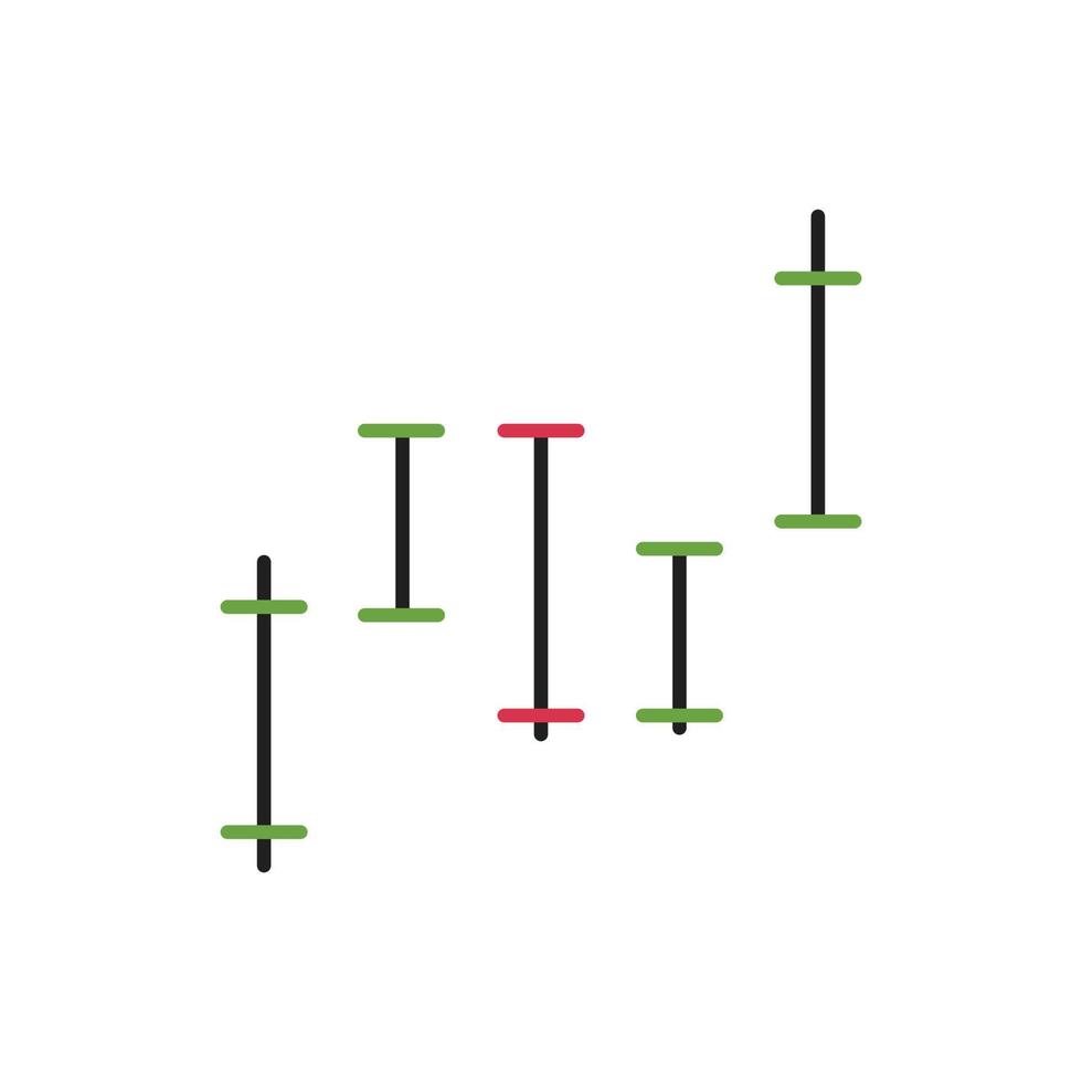 Graph vector for website symbol icon presentation