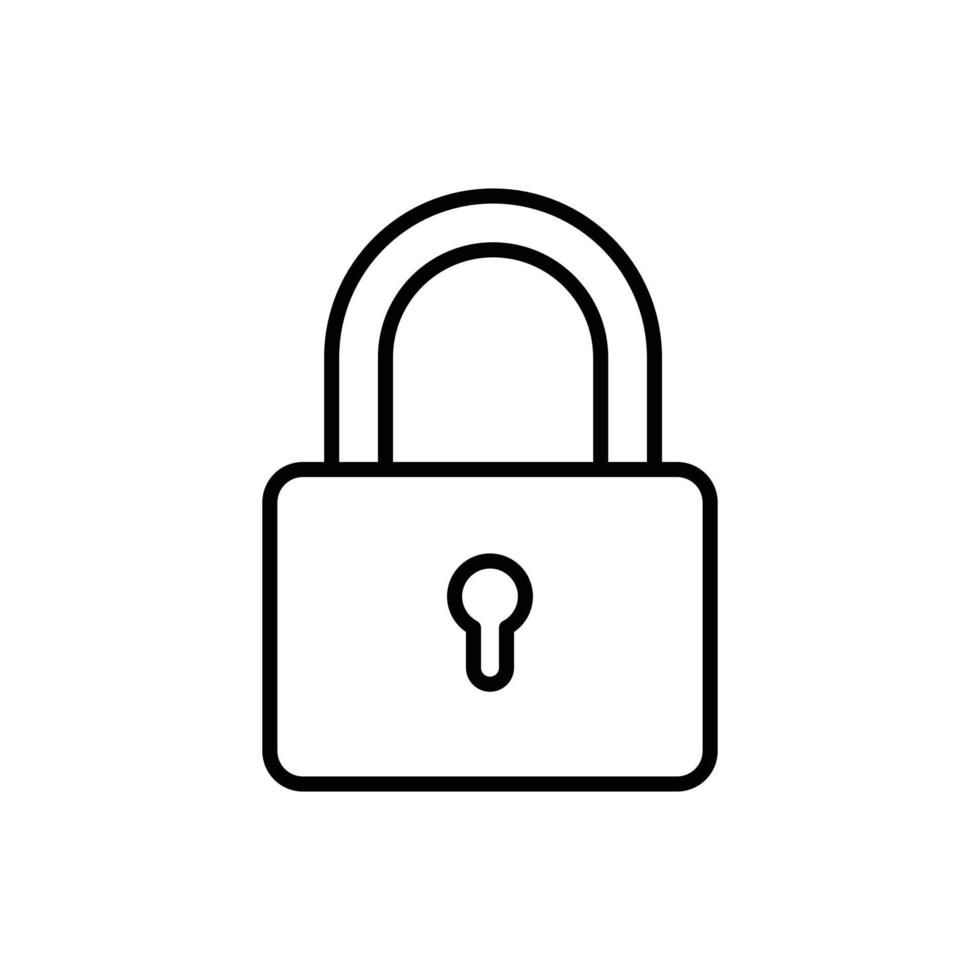 Lock vector for website symbol icon presentation