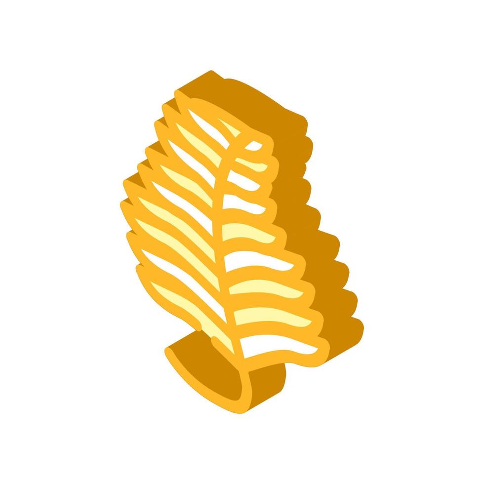 undaria plumose seaweed isometric icon vector illustration