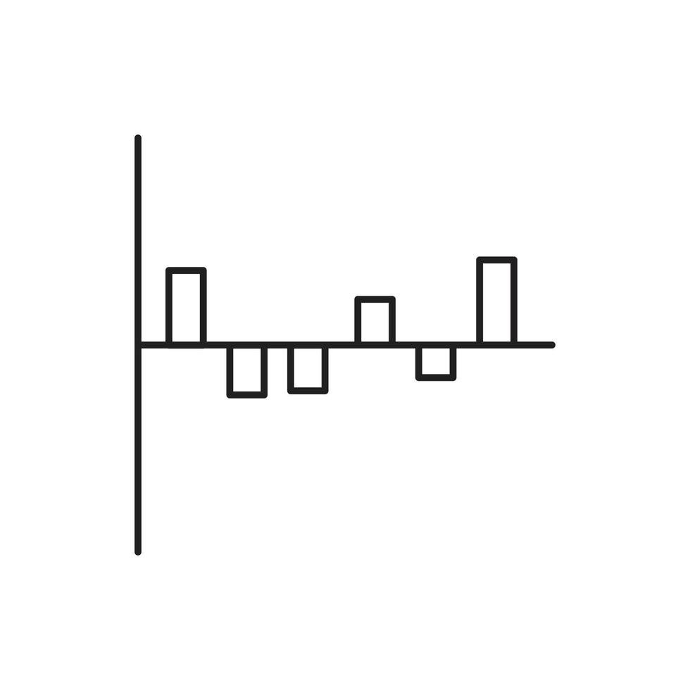 Graph vector for website symbol icon presentation