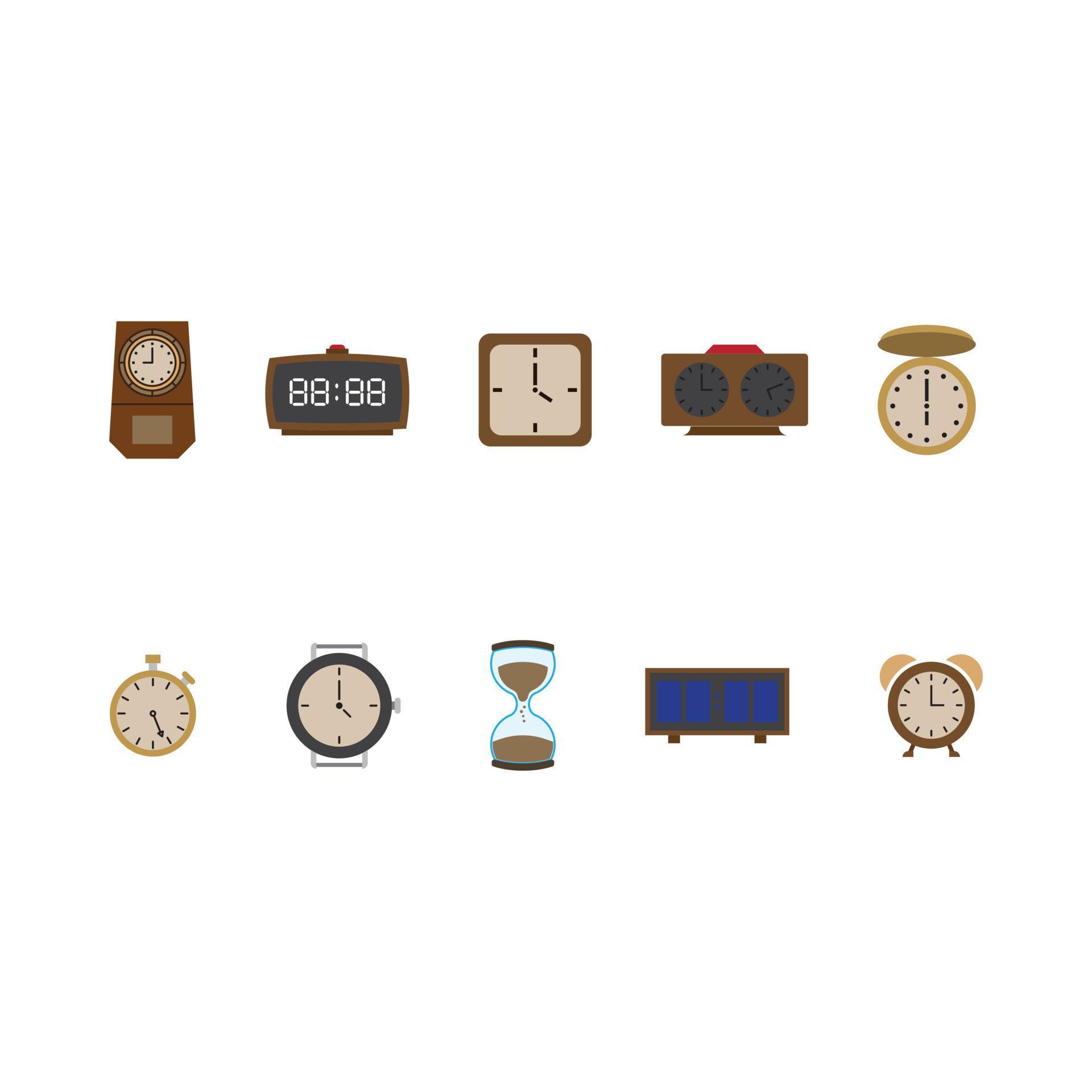 Time Clock vector for website symbol icon presentation 8123441 Vector ...