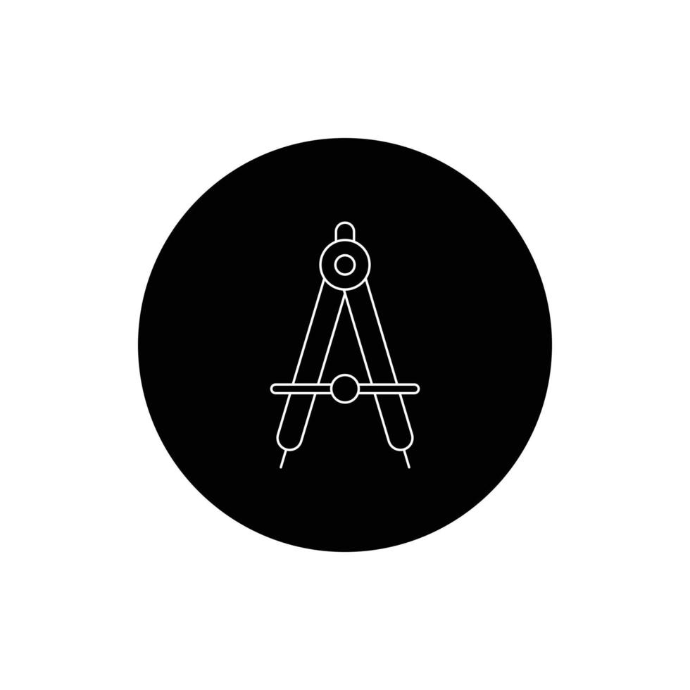 compass drawing tool vector for website symbol icon presentation