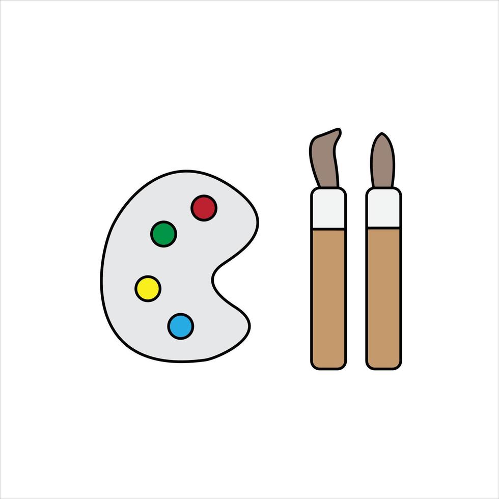 vector de pincel de arte de pintura para presentación de icono de símbolo de sitio web