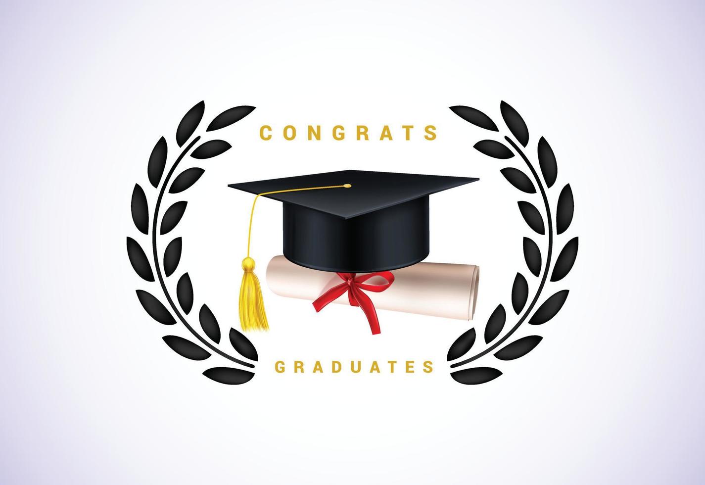 Graduation ceremony. Congratulations graduates design for stamps, logos, cards, and invitations. vector