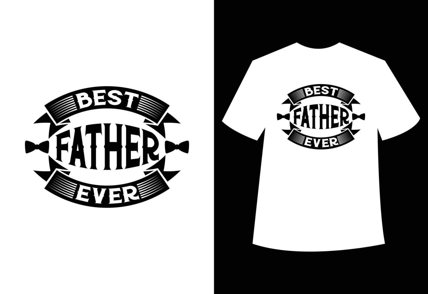 mejor padre nunca tipografía vector cita del padre diseño de camiseta. feliz Día del Padre