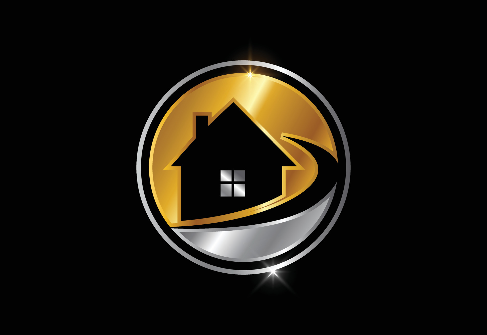 Real estate logo, House logo, Home logo sign symbol 8123817 Vector Art