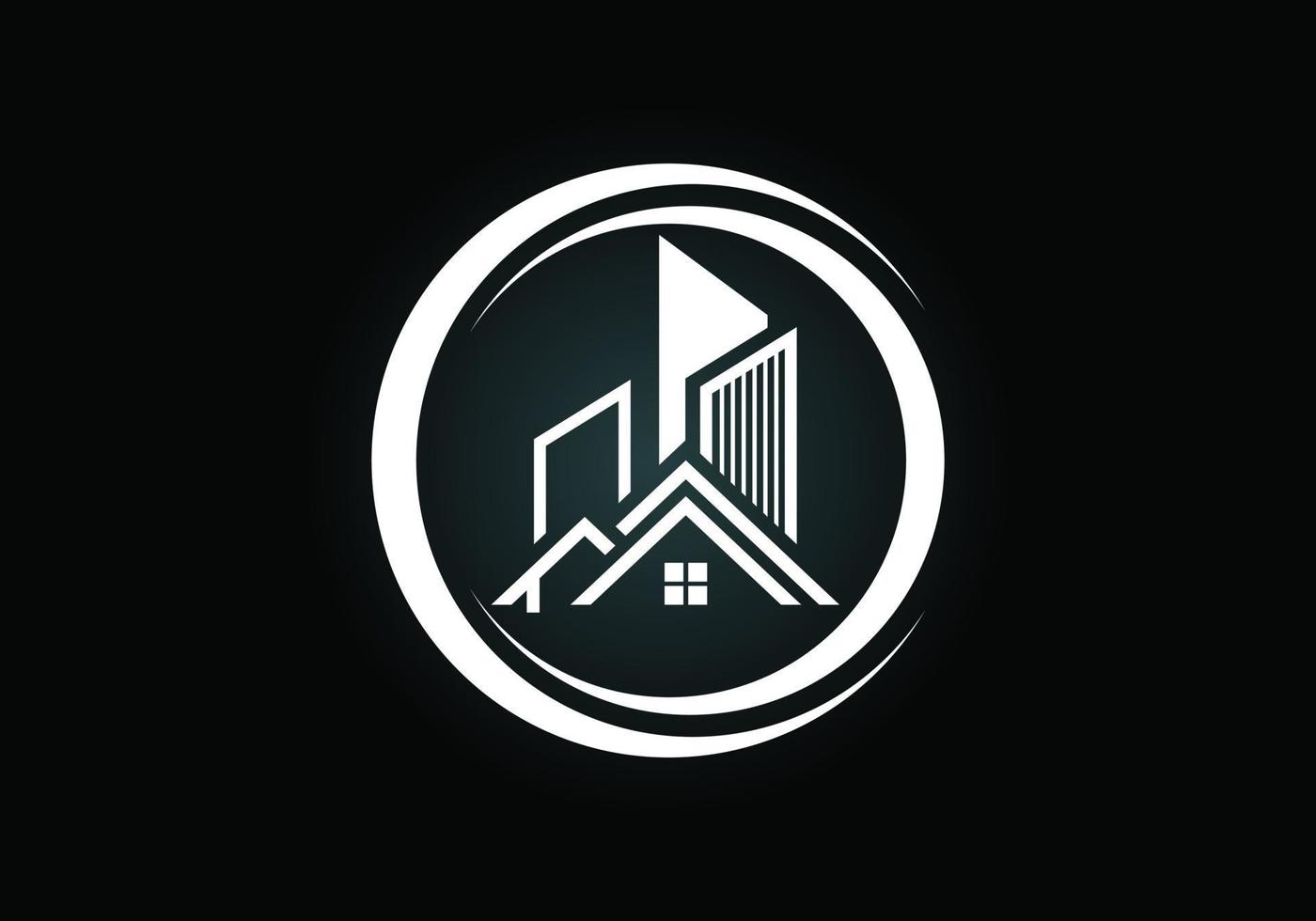 logotipo inmobiliario, logotipo de la casa, símbolo del logotipo de la casa vector