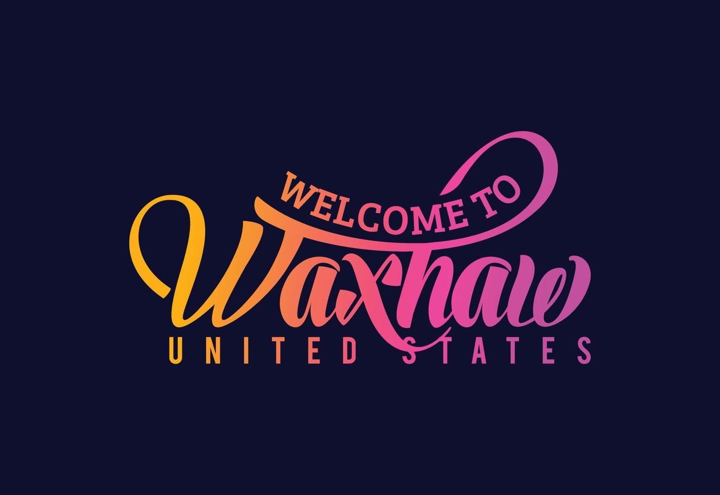 Welcome To Waxhow Word Text Creative Font Design Illustration. Welcome sign vector