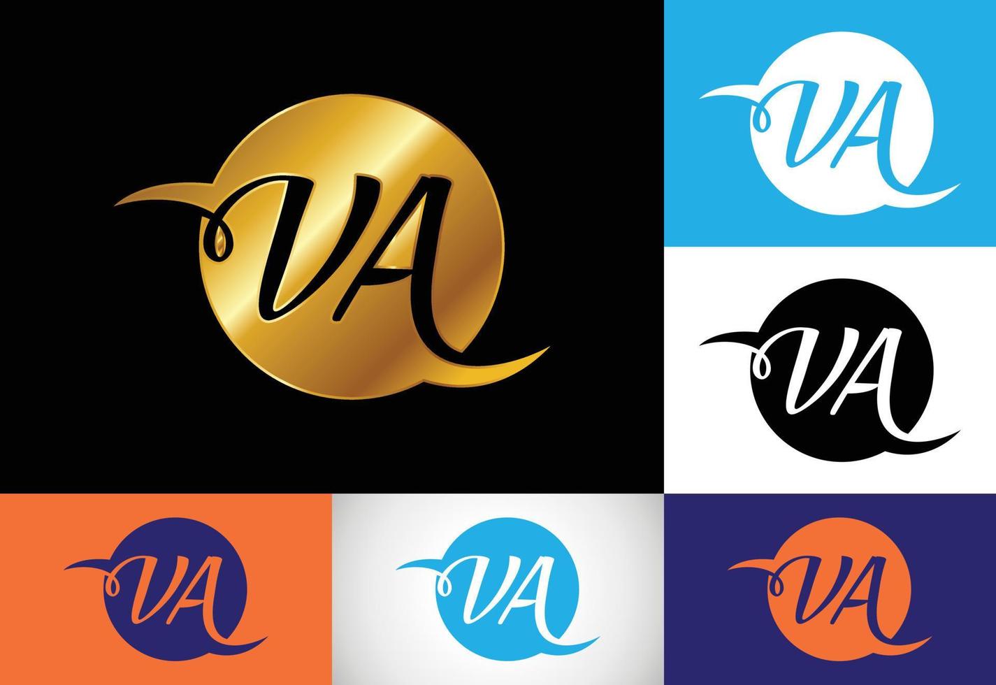 Initial Letter V A Logo Design Vector. Graphic Alphabet Symbol For Corporate Business Identity vector