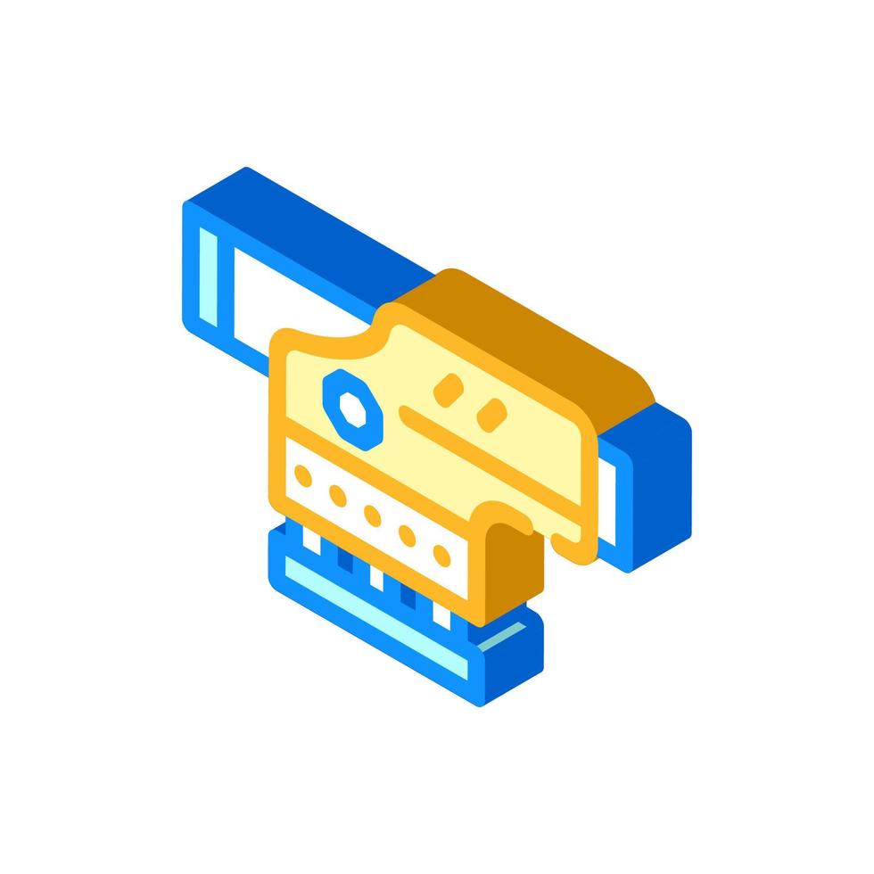 optical level gadget isometric icon vector illustration