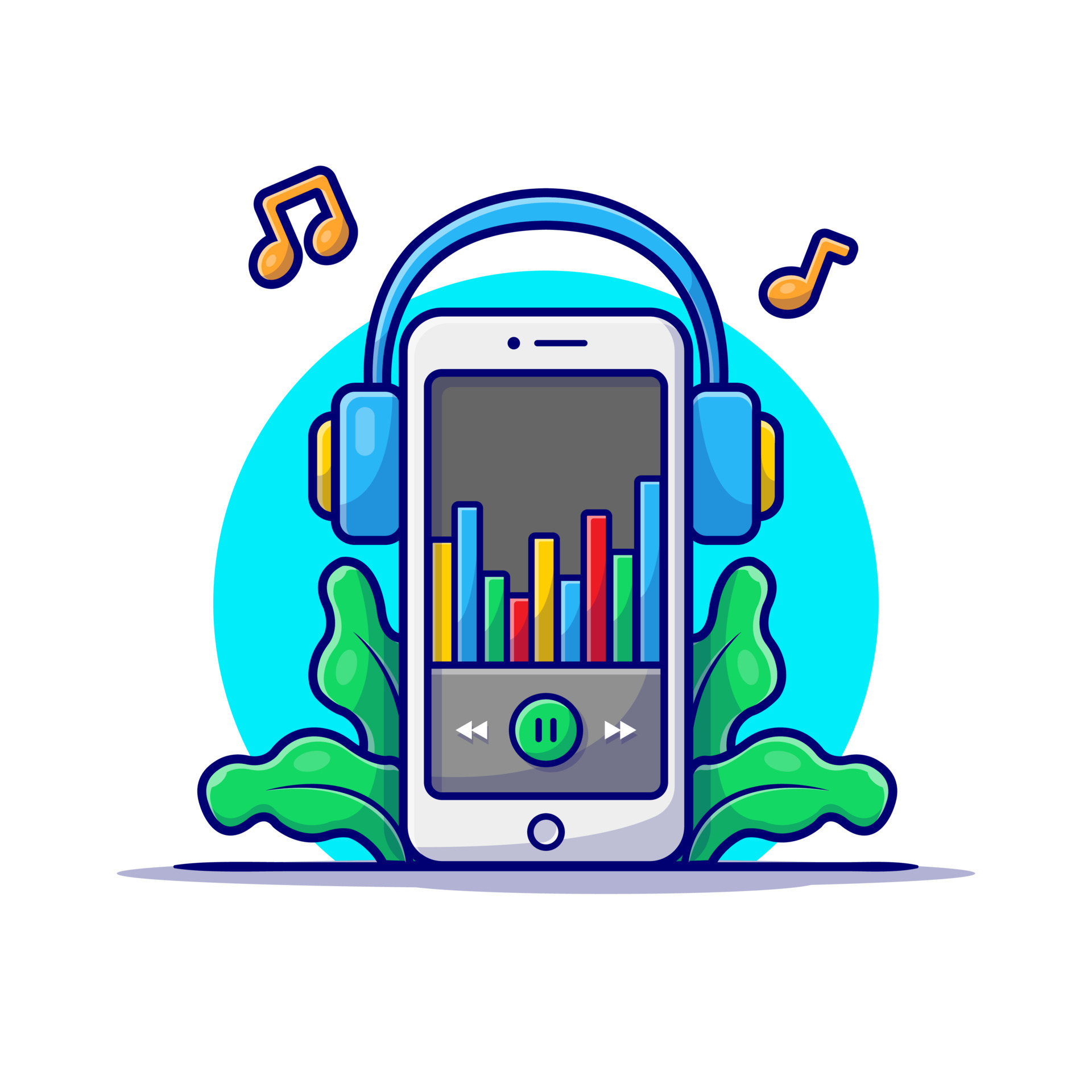 Música No Telefone Celular, Botão Do Jogo Na Tela Do Smartphone, Jogador De  Música, Tecnologia Digital, Educação Remota, Internet Ilustração do Vetor -  Ilustração de mensagem, conferência: 152618291