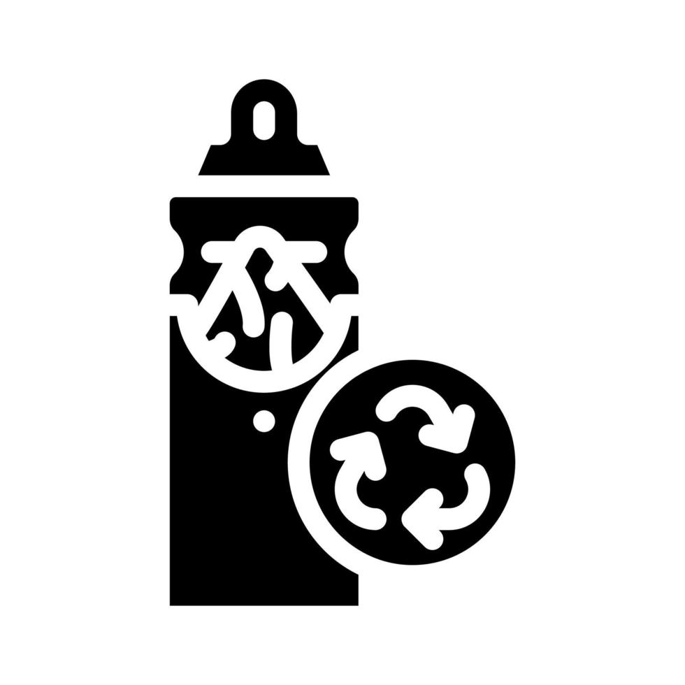 napkin holder zero waste glyph icon vector illustration