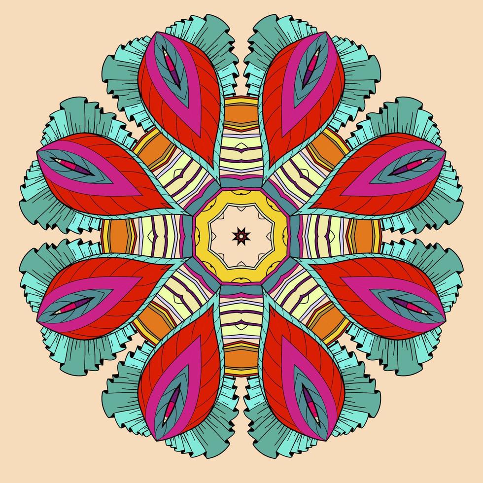 Abstract mandala background vector