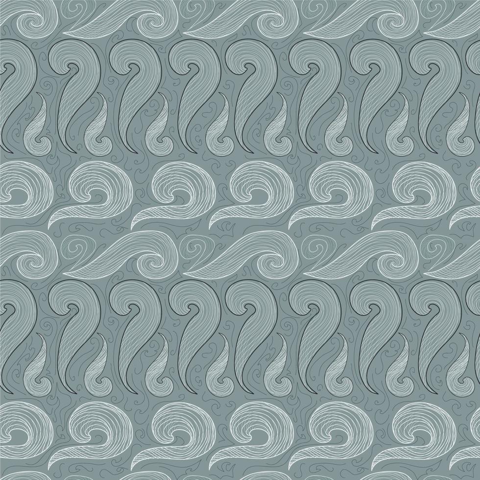 Seamless background with waves vector