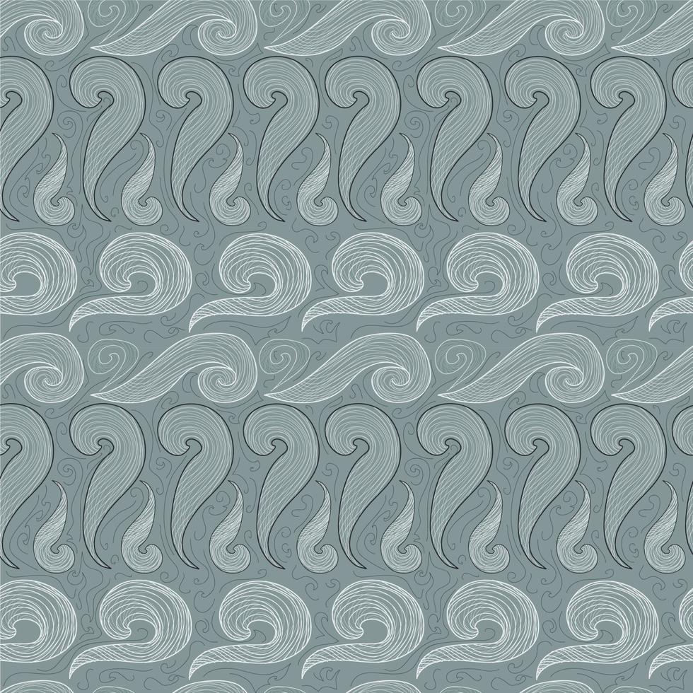 Seamless background with waves vector