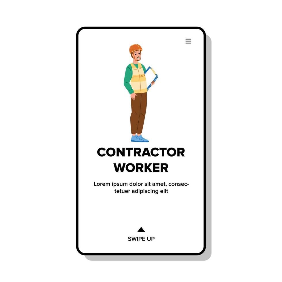 Contractor worker vector