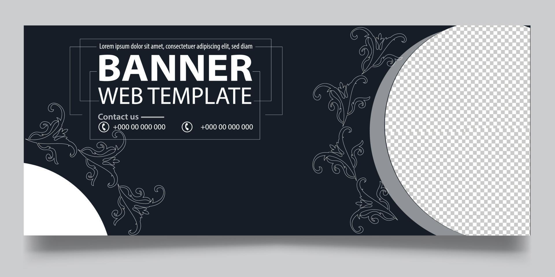 cartel y banner web vector