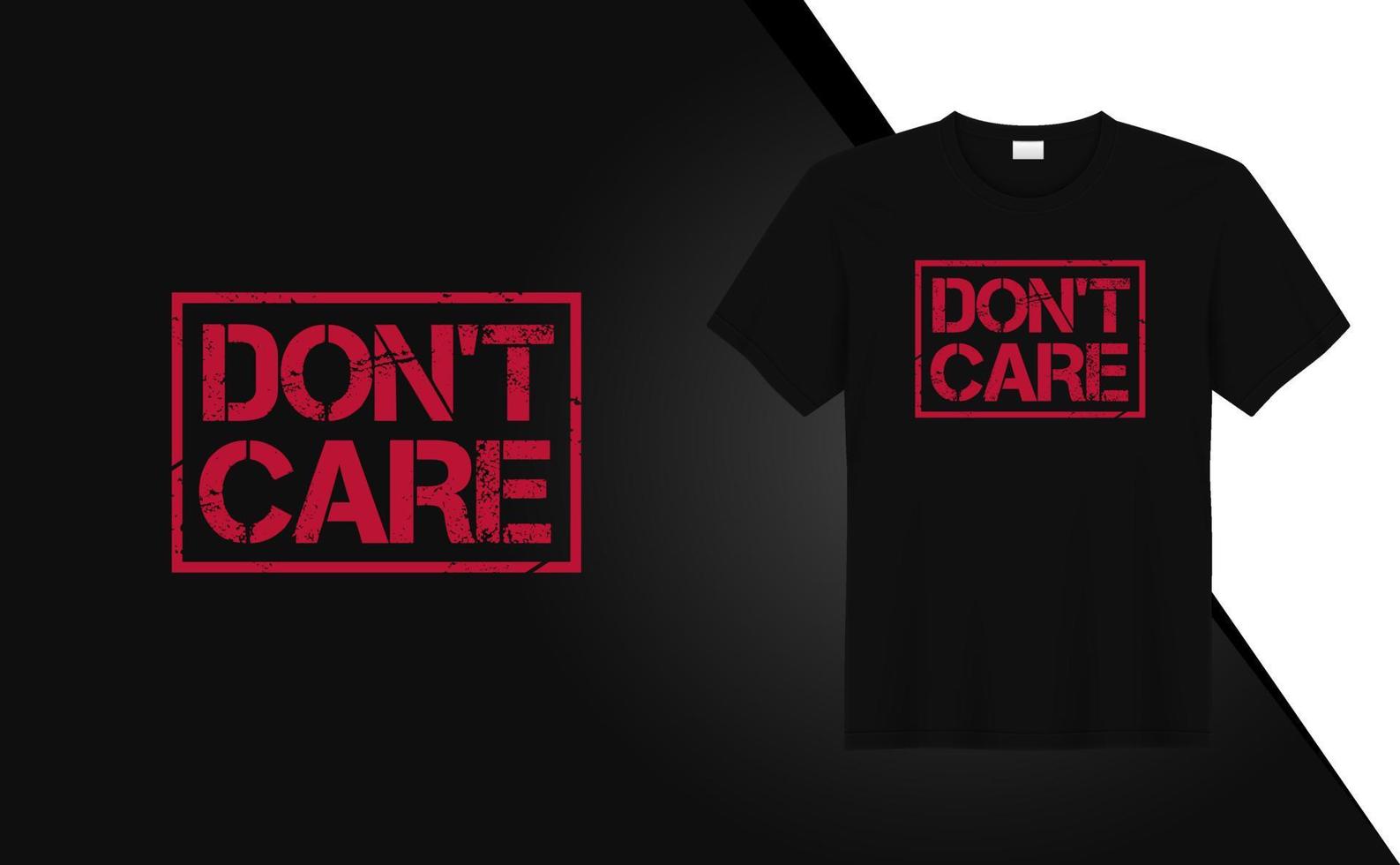 Don't Care Red typography Black vintage tshirt design for tshirt printing, clothing fashion, Poster, Wall art. Tiger pattern vector illustration art for tshirt.