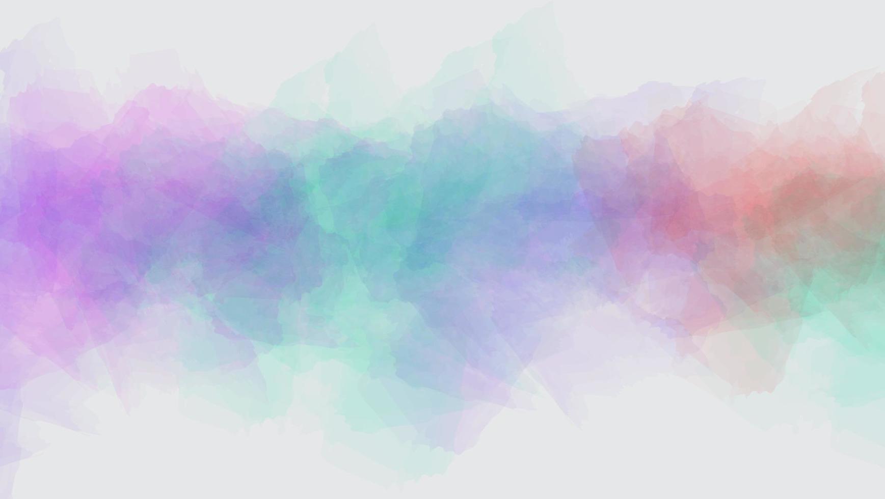 Abstract Multicolor Watercolor Paint Texture Background In White vector