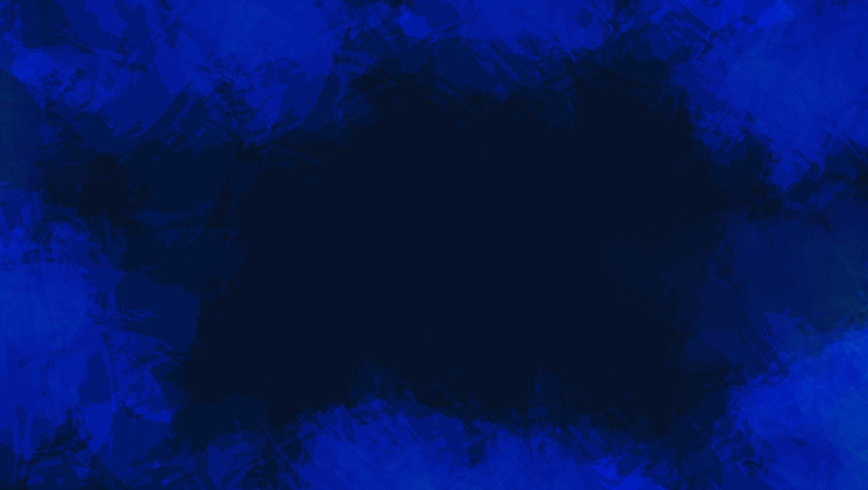 diseño de marco de textura de acuarela de grunge azul oscuro abstracto vector