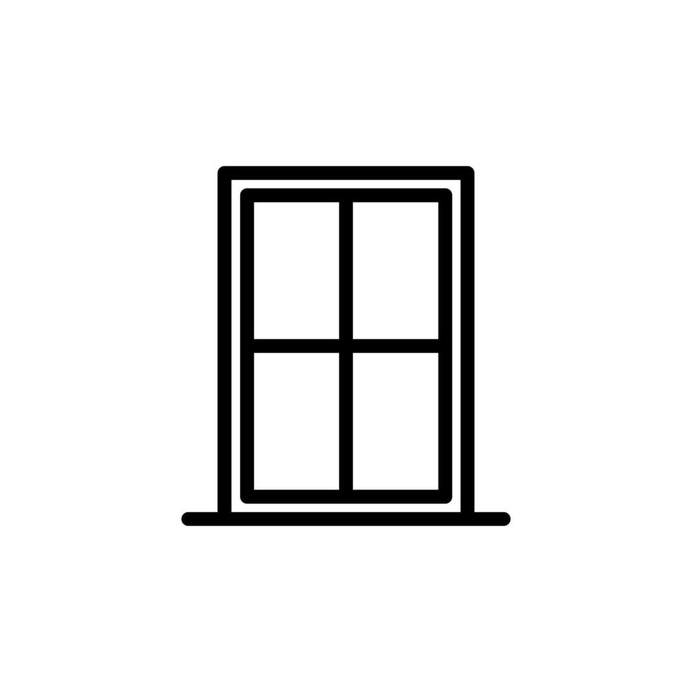 ilustración vectorial gráfico del icono de la ventana vector