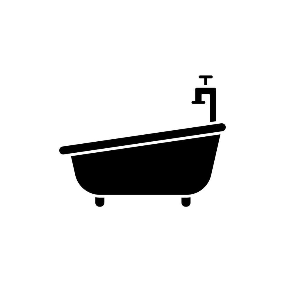 ilustración vectorial gráfico del icono de la bañera vector