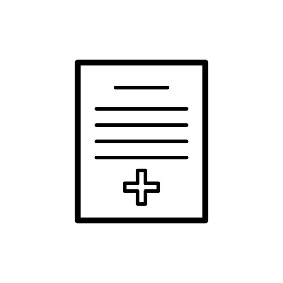 Illustration Vector graphic of medical report icon