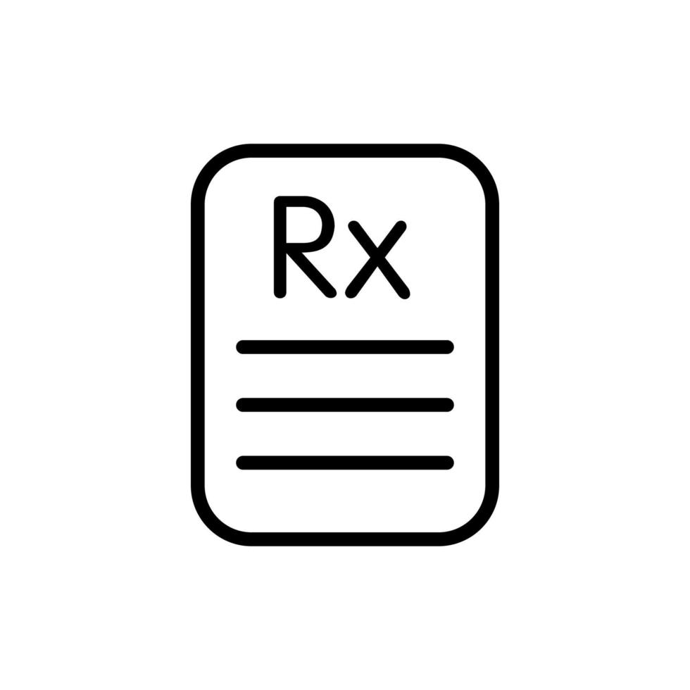 Illustration Vector graphic of Rx icon