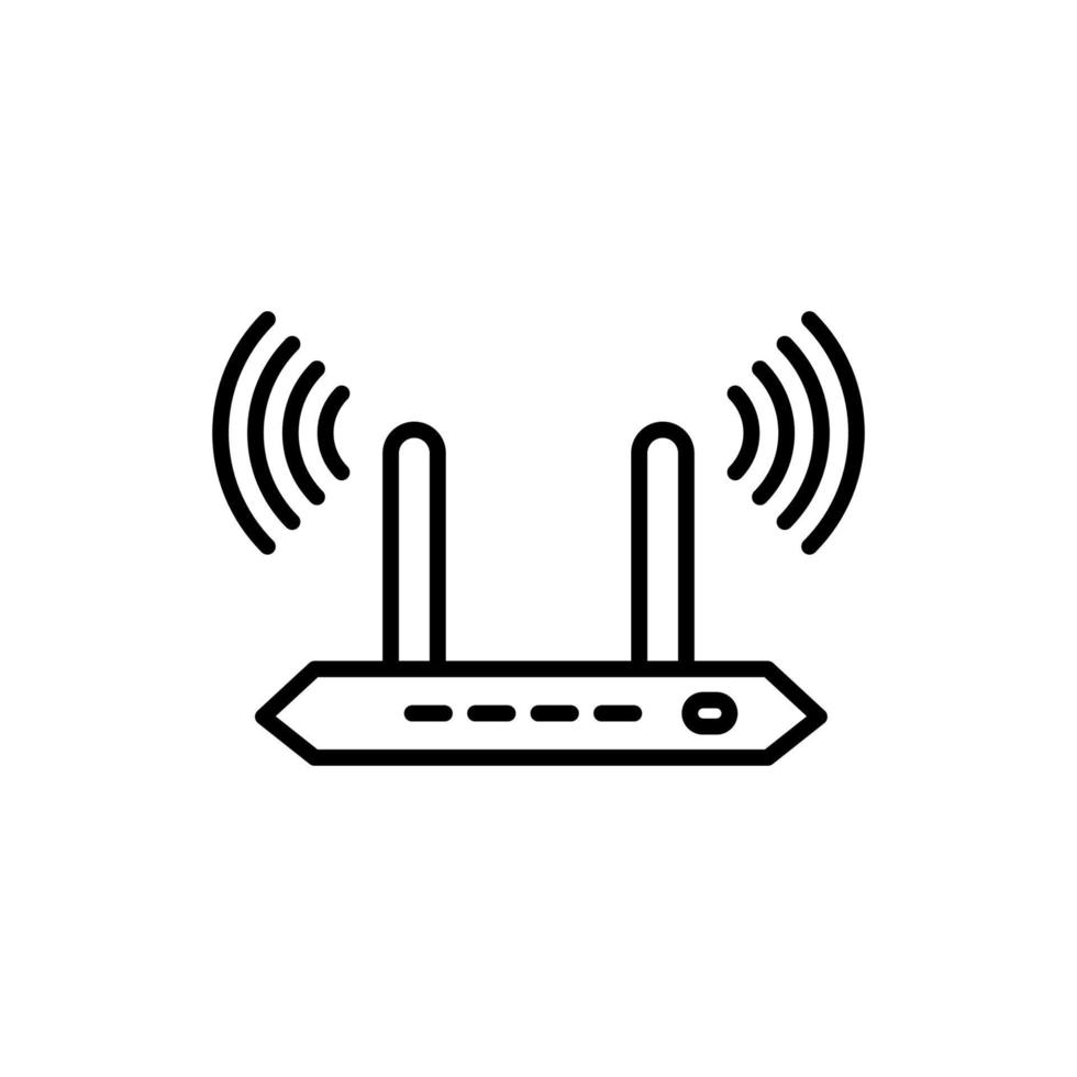 Illustration Vector graphic of router icon