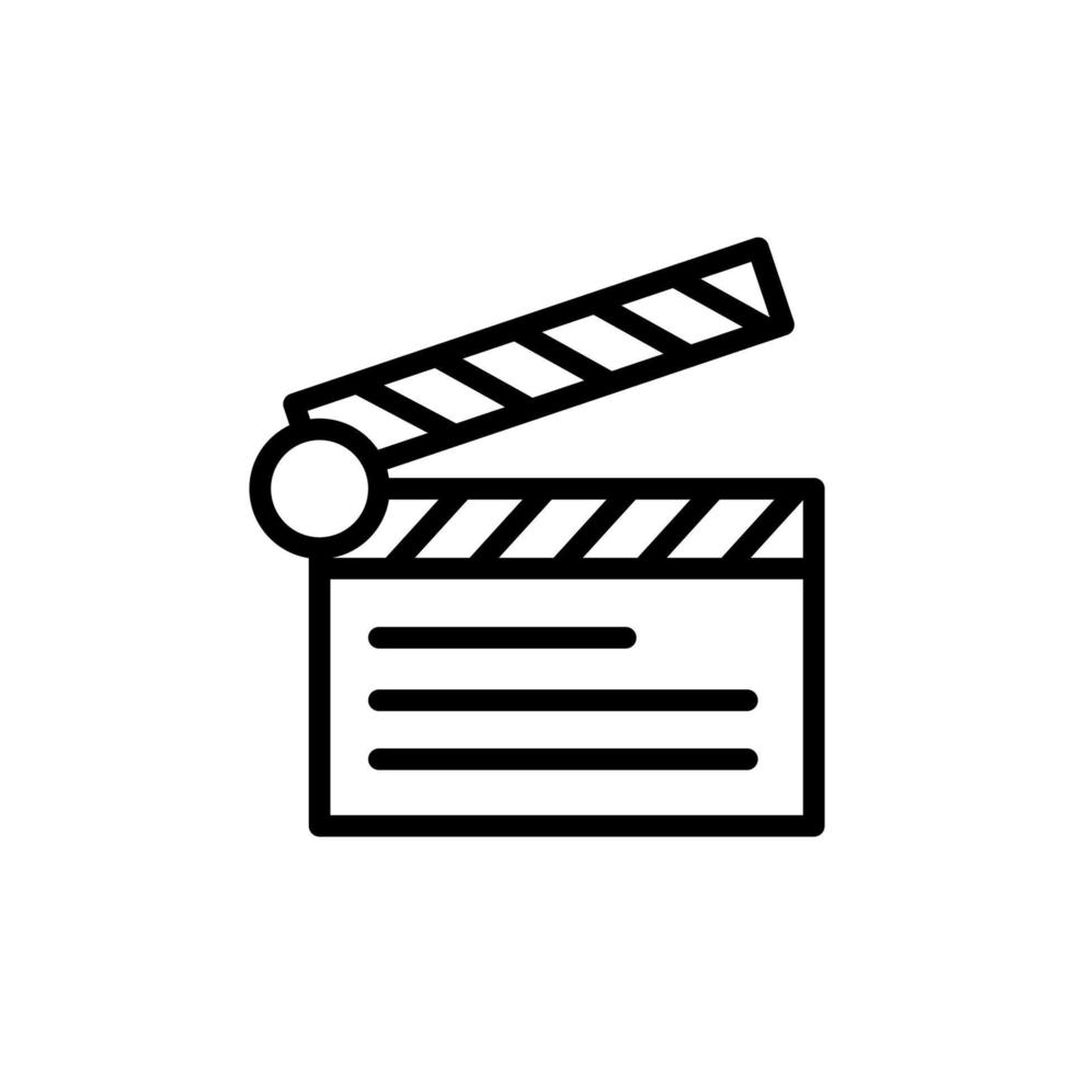 Illustration Vector graphic of clapper icon