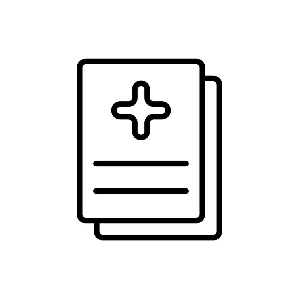 Illustration Vector graphic of medical report icon