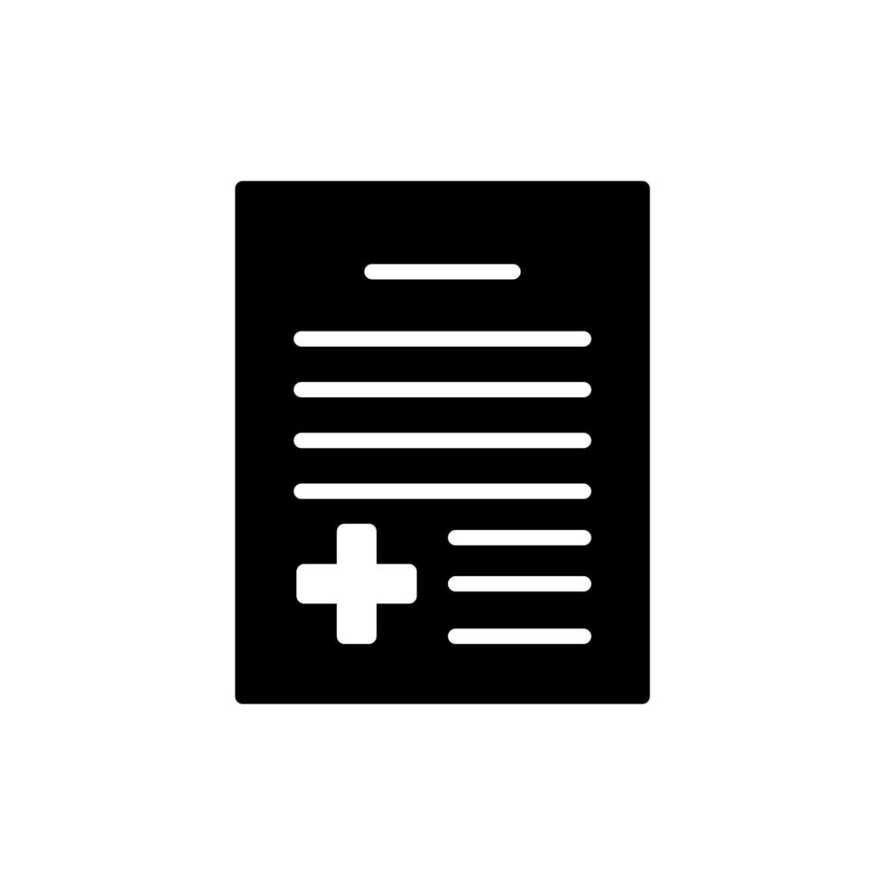 Illustration Vector graphic of medical report icon