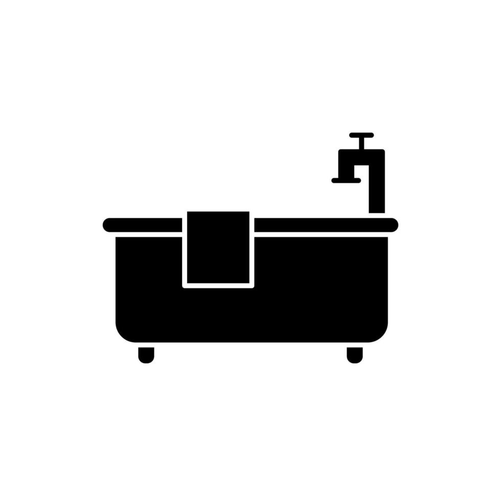 ilustración vectorial gráfico del icono de la bañera vector