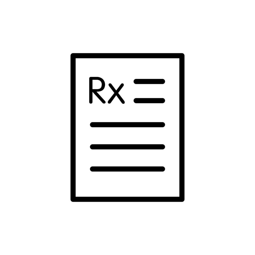 Illustration Vector graphic of Rx icon