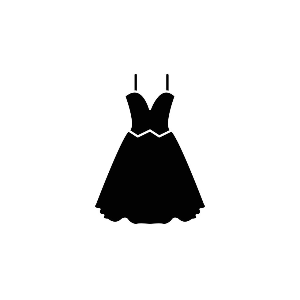 ilustración vectorial gráfico del icono del vestido vector