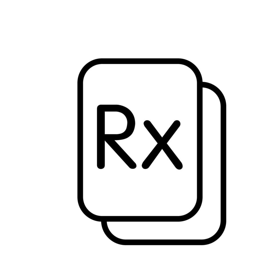 Illustration Vector graphic of Rx icon