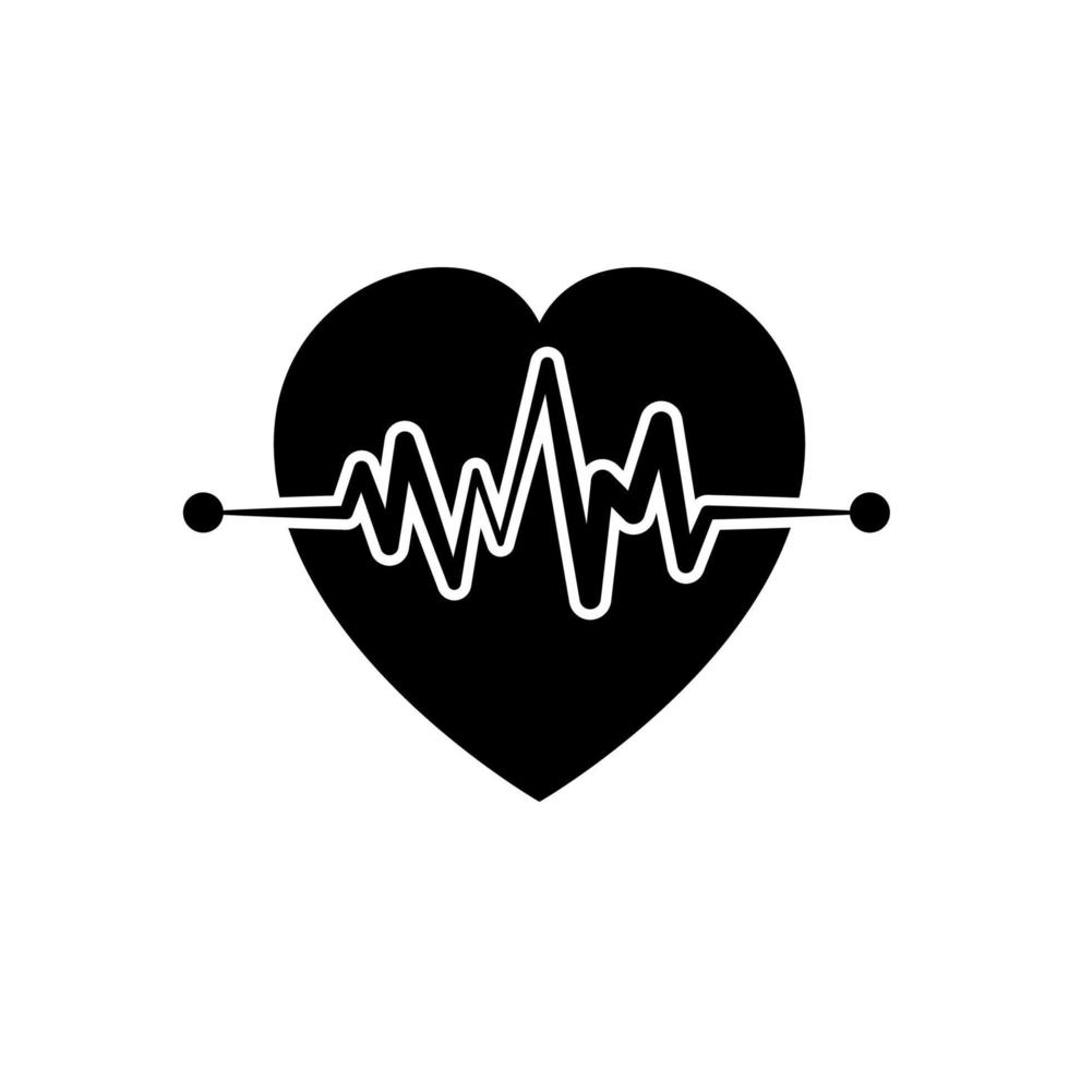 Illustration Vector graphic of heart pulse icon