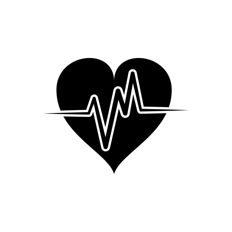 Illustration Vector graphic of heart pulse icon