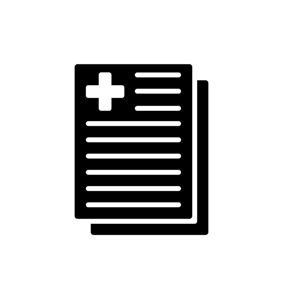Illustration Vector graphic of medical report icon
