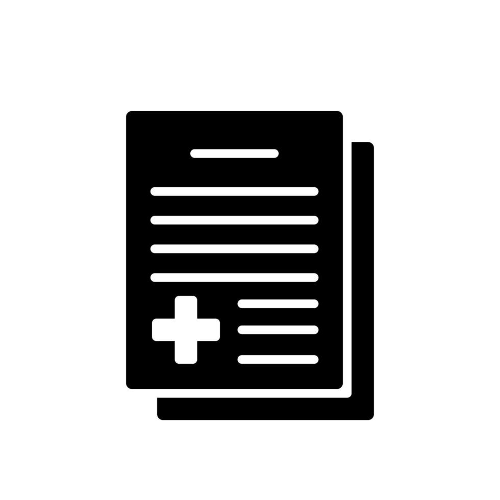 Illustration Vector graphic of medical report icon