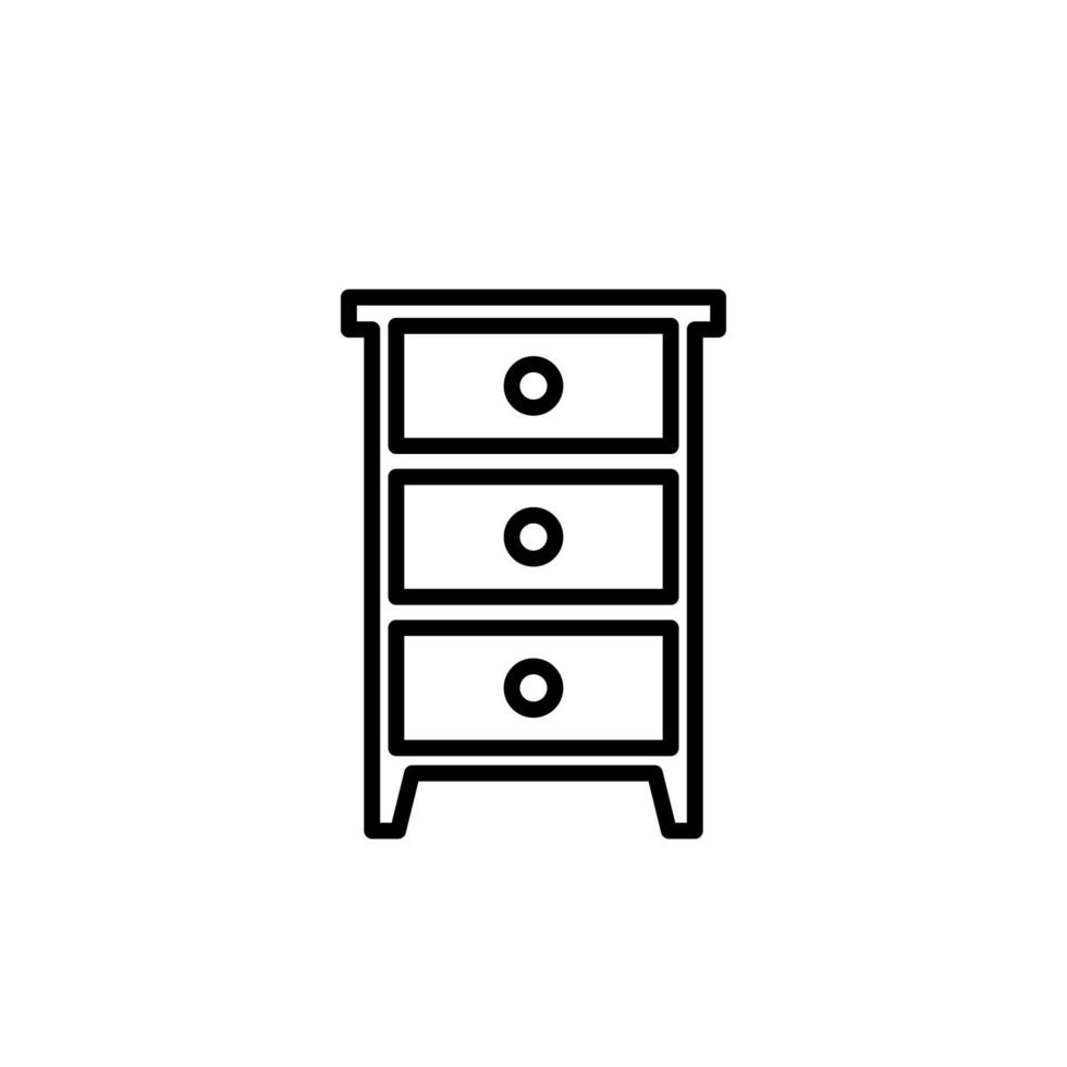 Illustration Vector Graphic of Cabinet icon