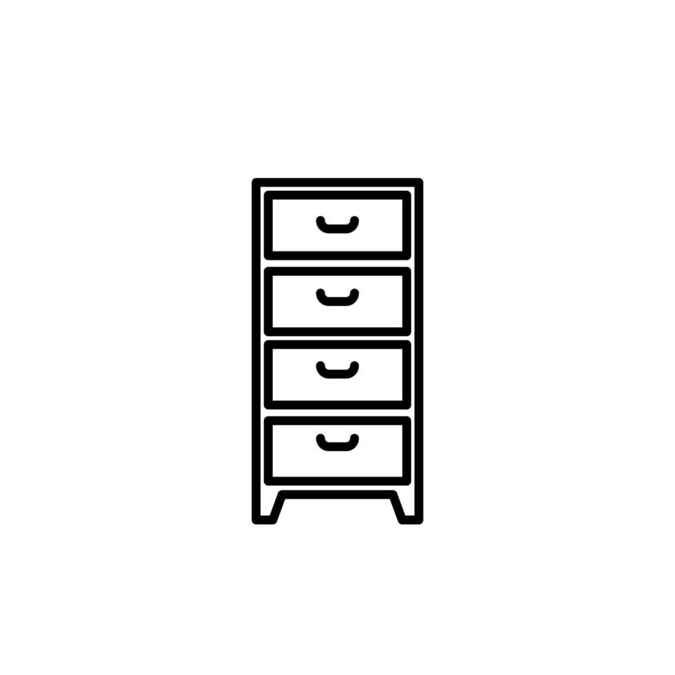 Illustration Vector Graphic of Cabinet icon