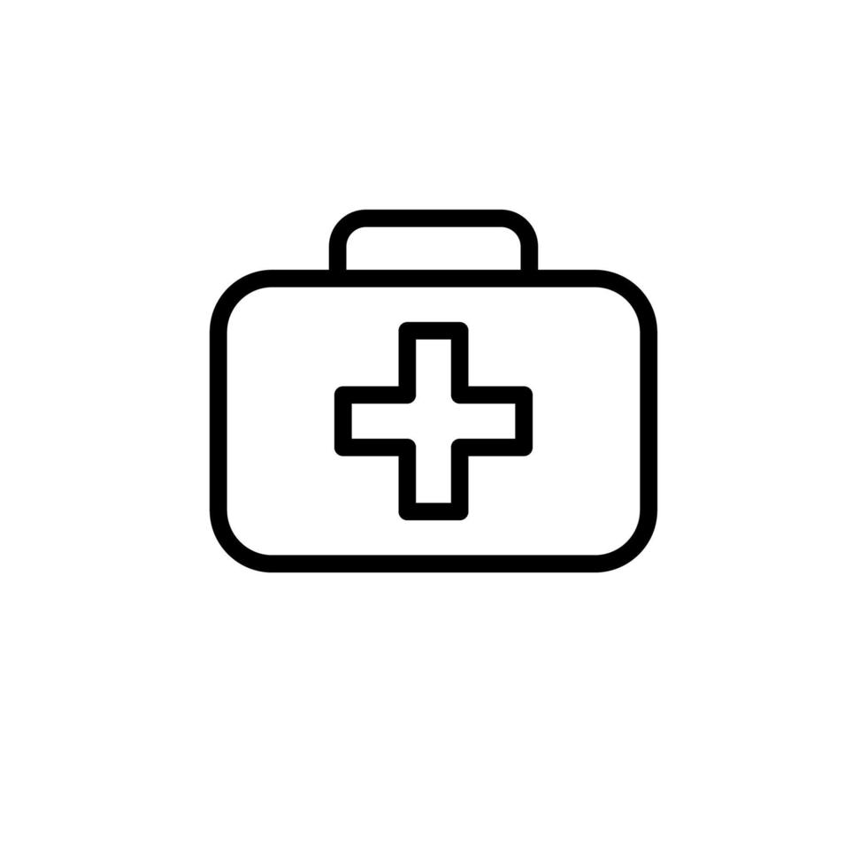 Illustration Vector graphic of first aid medical box